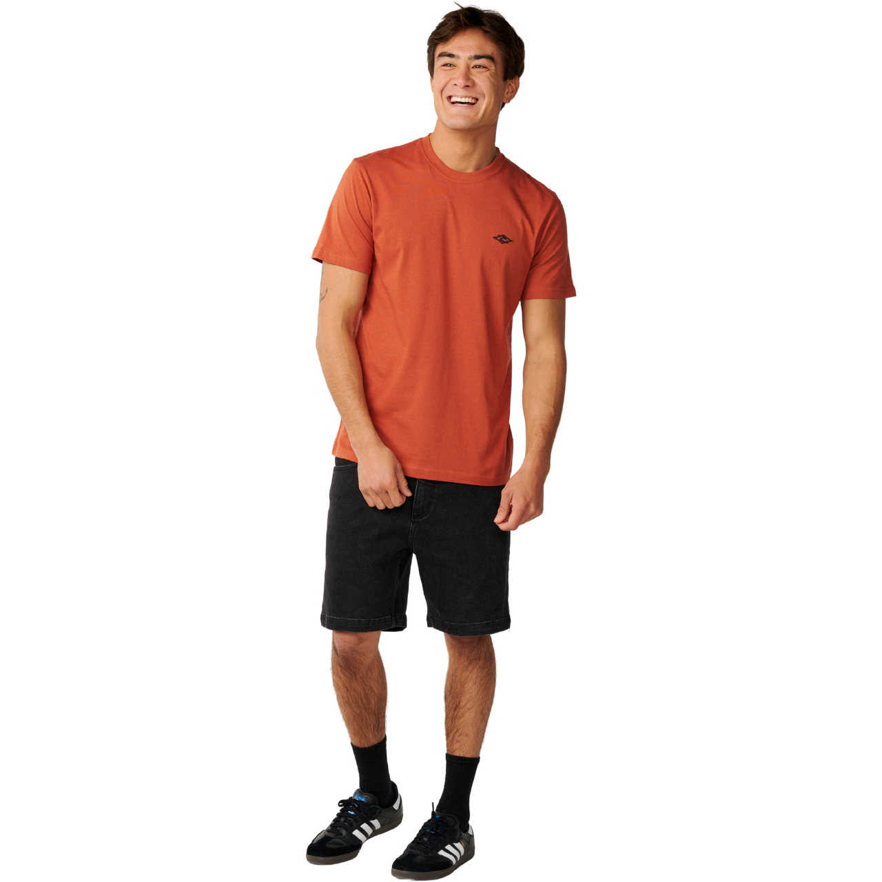 2026 Rip Curl Mens Streamline Embroid T-Shirt 10XMTE - Baked Clay